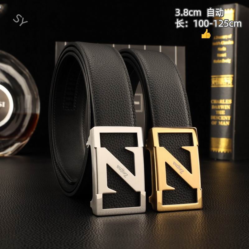 Zegna belt 38mmX100-125cm 8L02